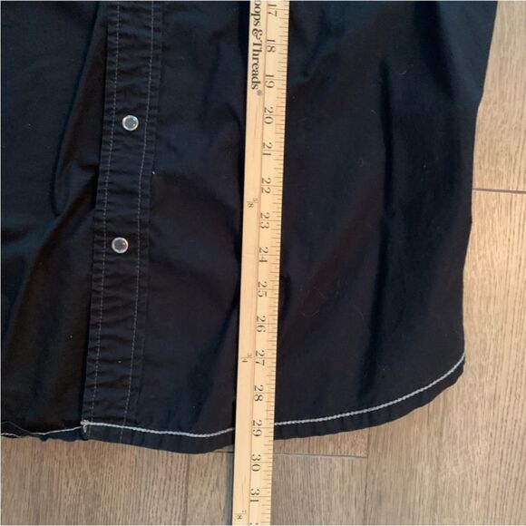 ARIZONA Shirt Men’s XXL Black Western Pearl Snap Pockets 100% Cotton Cowboy. - Picture 11 of 11